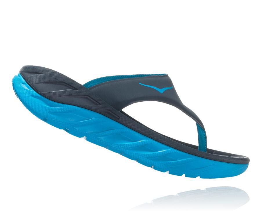 Hoka One One Sandals Womens Navy - ORA Recovery Flip - 92701DNYT